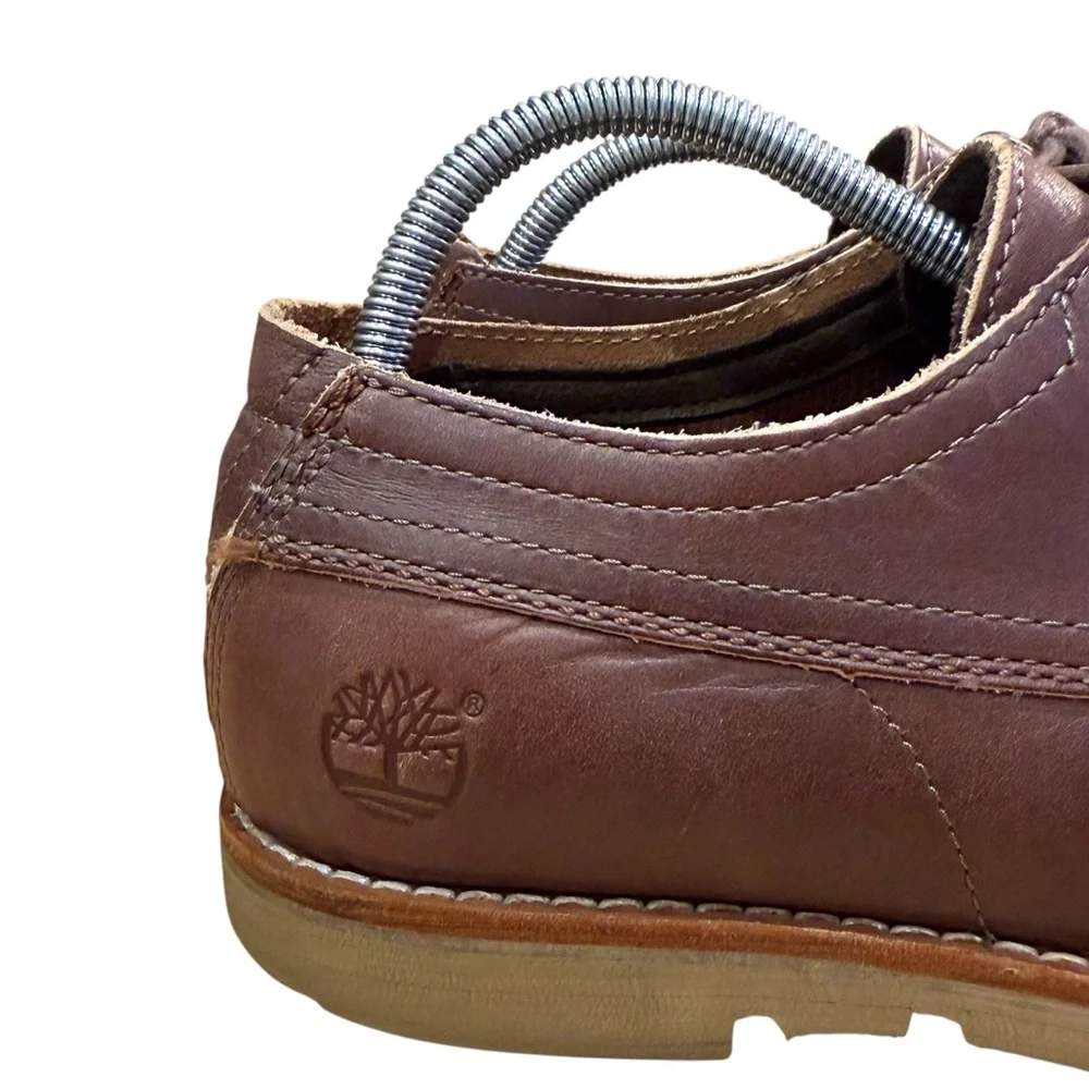 Timberland Earthkeepers Rugged Leather Oxford Boat Shoes Lt Brown Men’s Sz 9.5